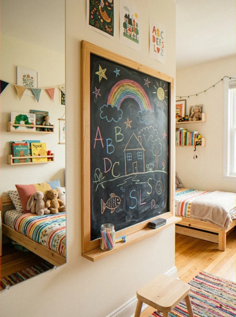 A Shared Chalkboard or Whiteboard Panel