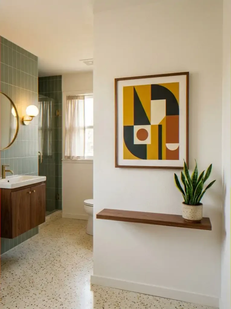 Abstract Art Print, Framed Simply