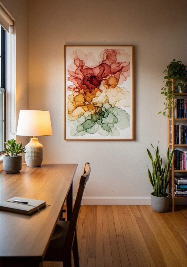 Alcohol Ink Abstract Frame