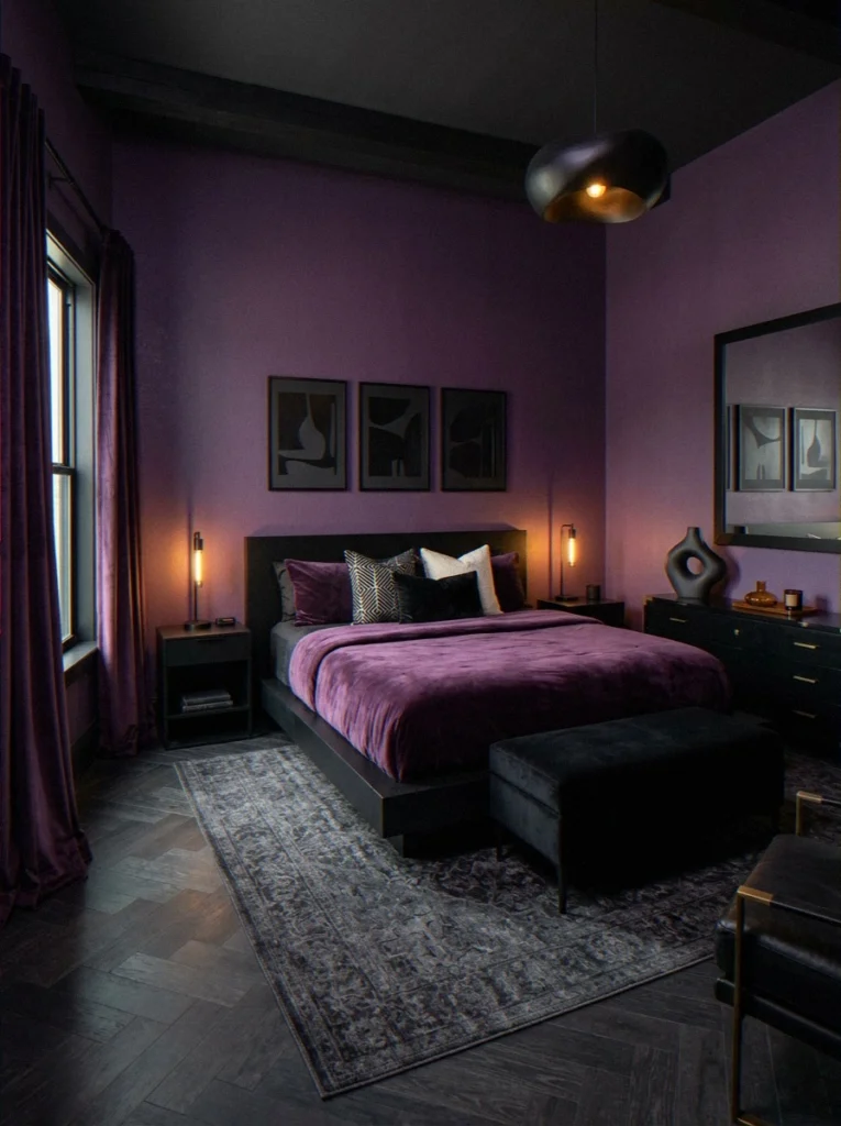 Amethyst and Matte Black