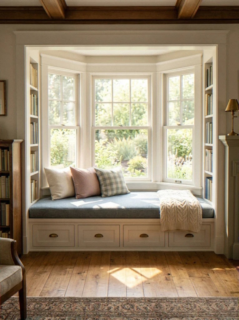 Built-In Window Seat with Bo
