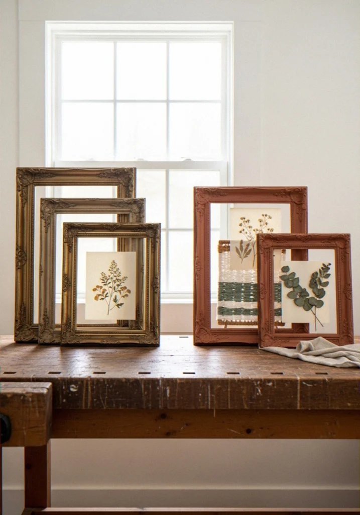 Can I Use Old Frames for Boho Wall Art