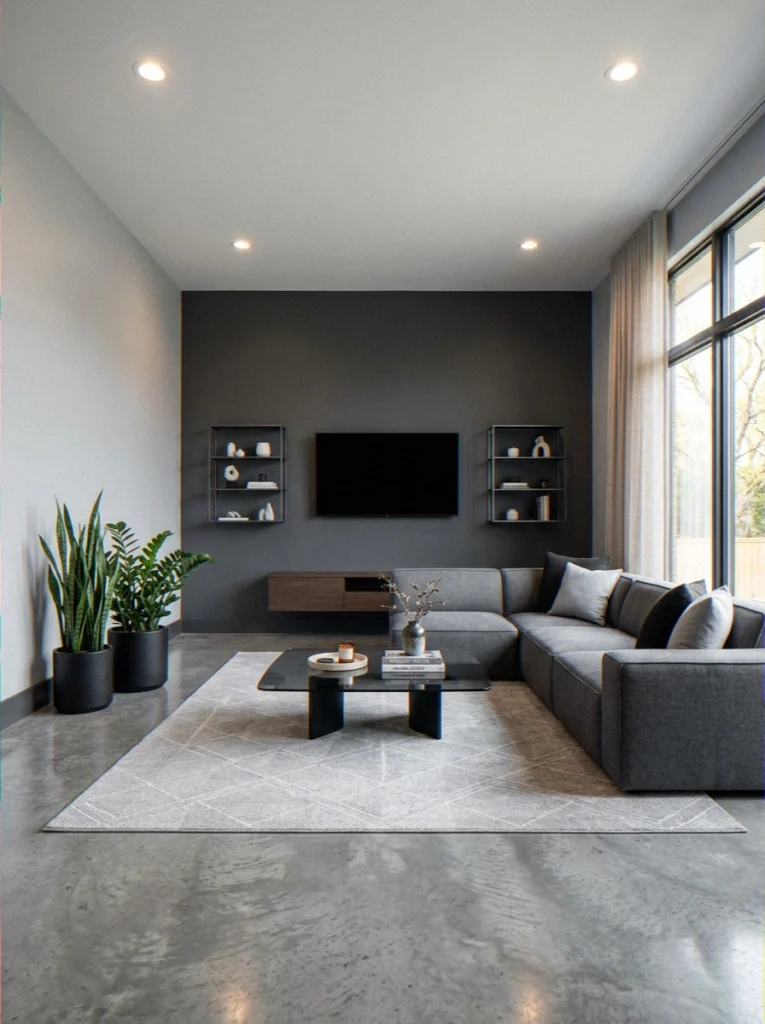 Charcoal + Light Gray