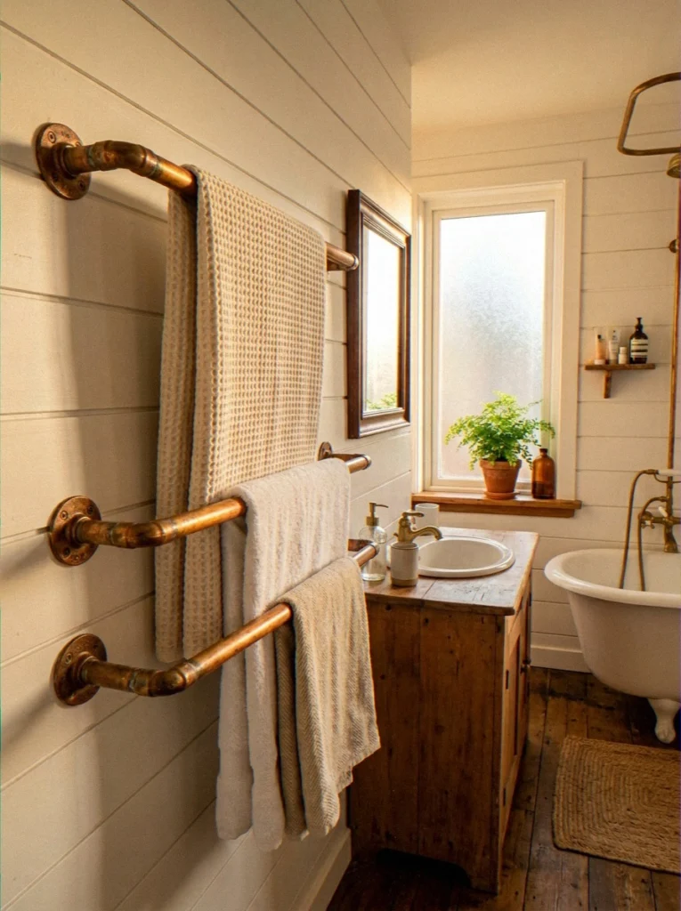 Copper Pipe Towel R