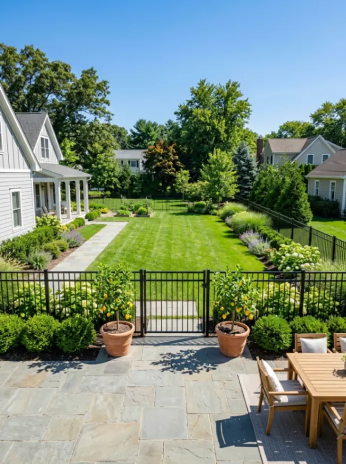 Corrugated Metal Fence