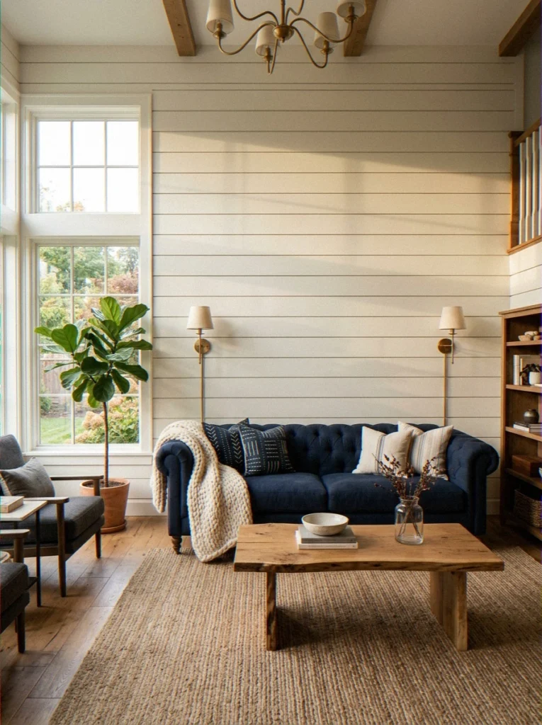 DIY Wooden Panel Wall Treatment"