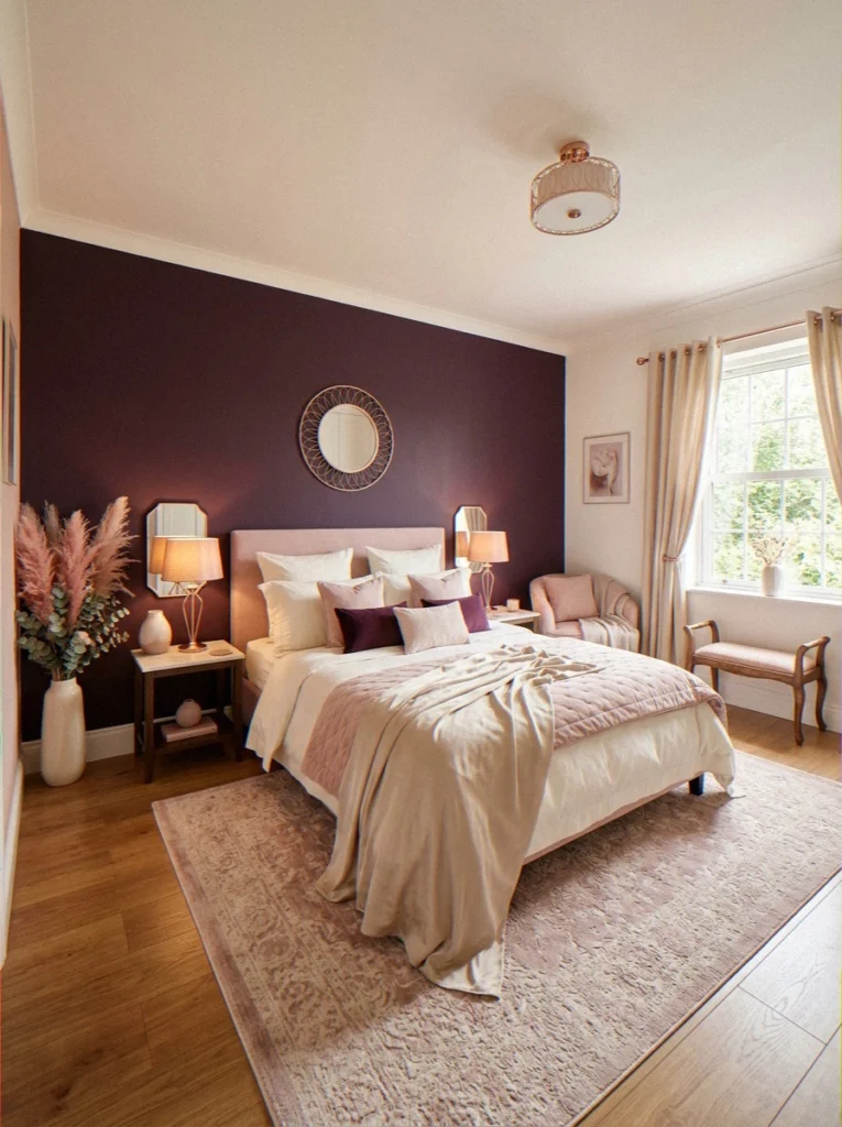 Deep Plum Feature Wall