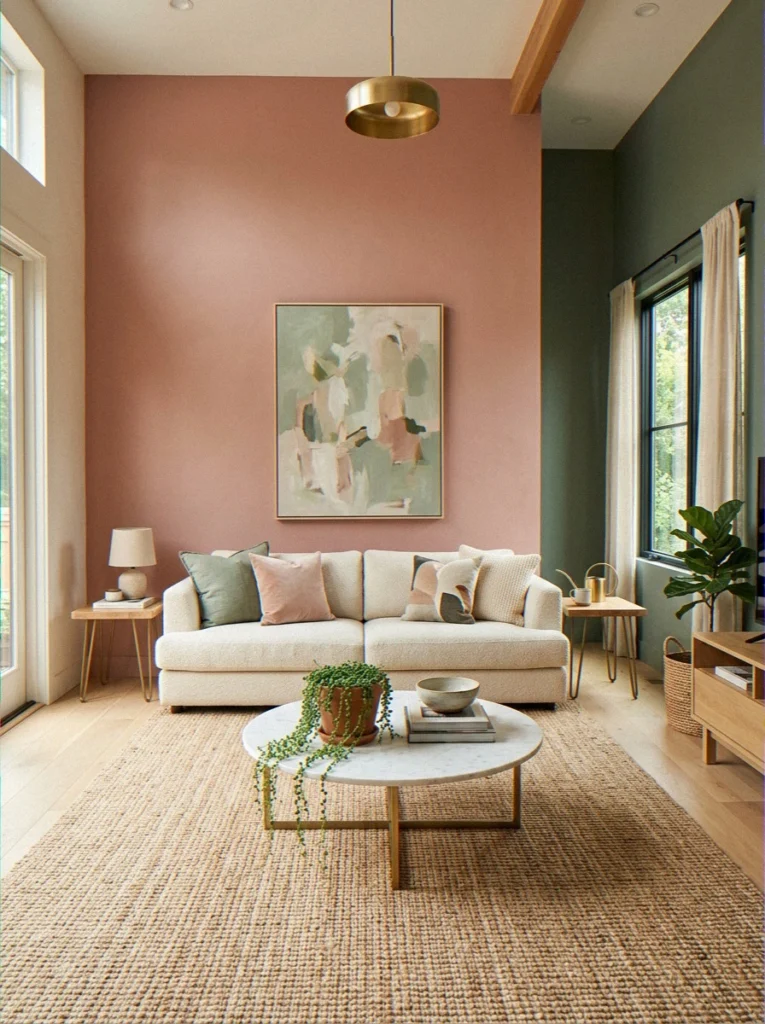 Dusty Rose + Sage Green