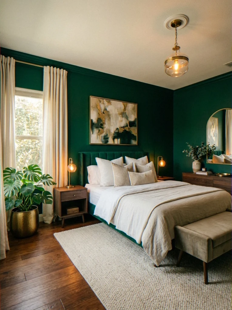 Emerald Green Bedroom