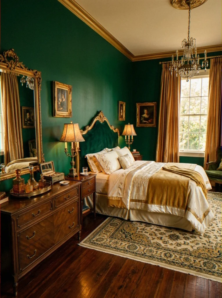 Emerald and Warm Brass Pairin