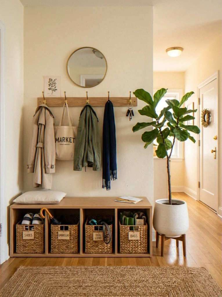 Entryway Storage Bench
