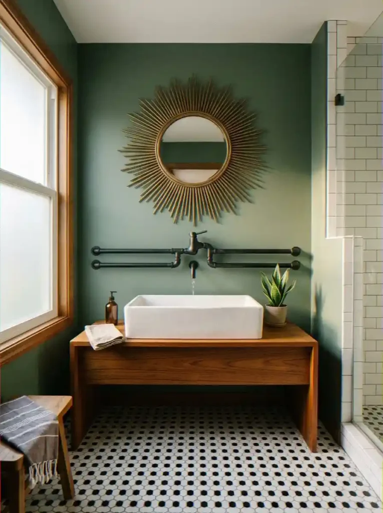  Exposed Pipe Wall-Mount Faucet