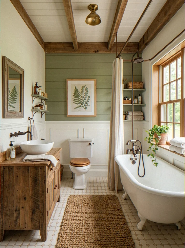 Farmhouse Bathroom Decorating Ideas