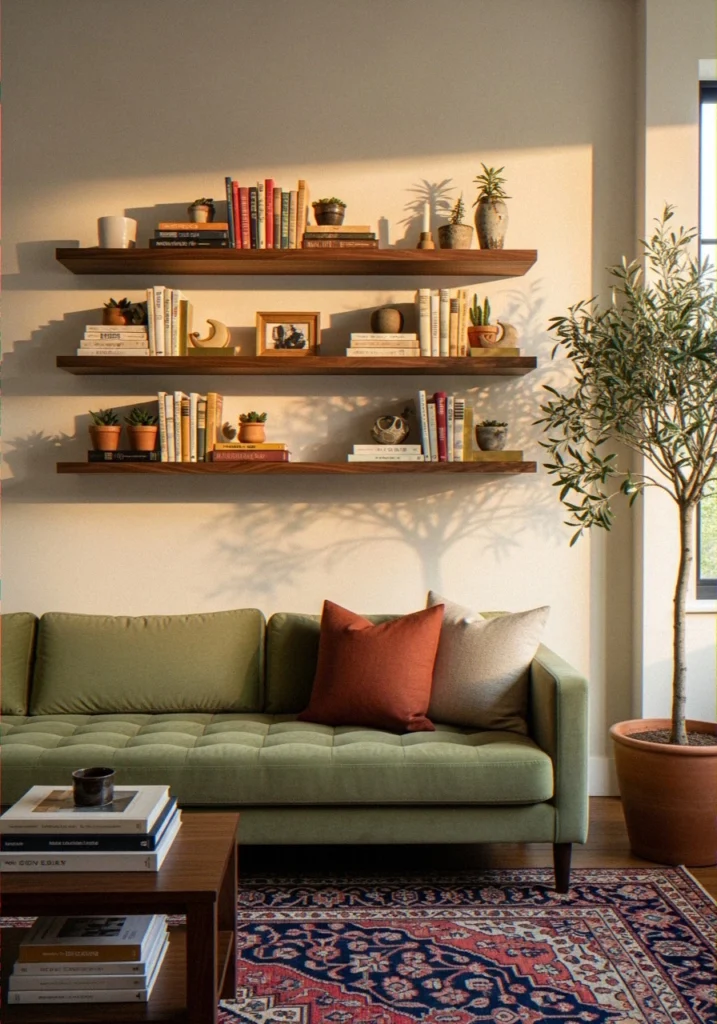 Floating Bookshelves