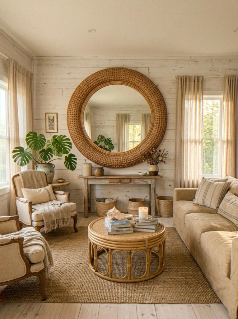 Floor-to-Ceiling Mirrored Panels