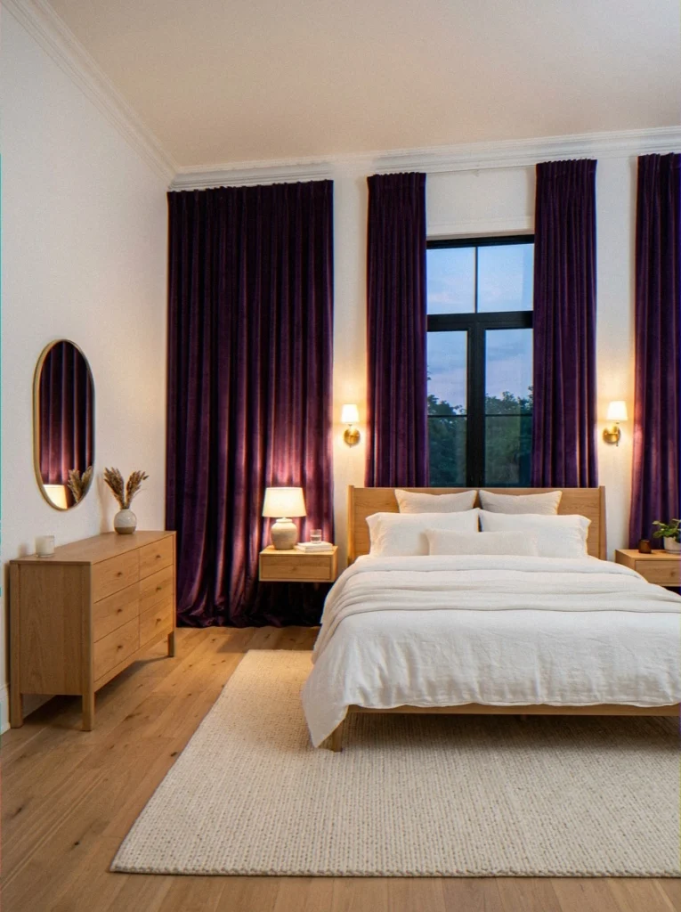 Floor-to-Ceiling Velvet Purp