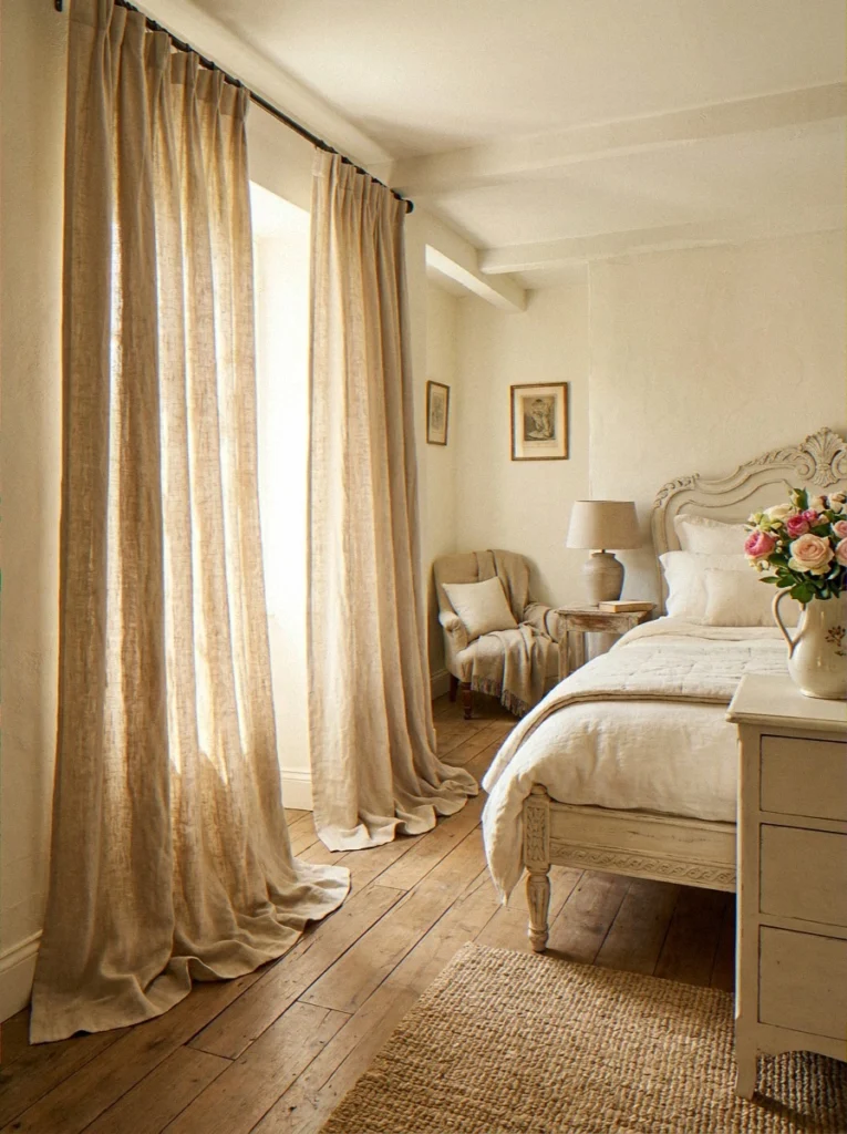 Flowing Linen Curtai
