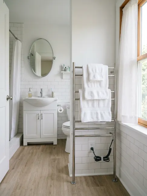 Freestanding Heated Towel Stand