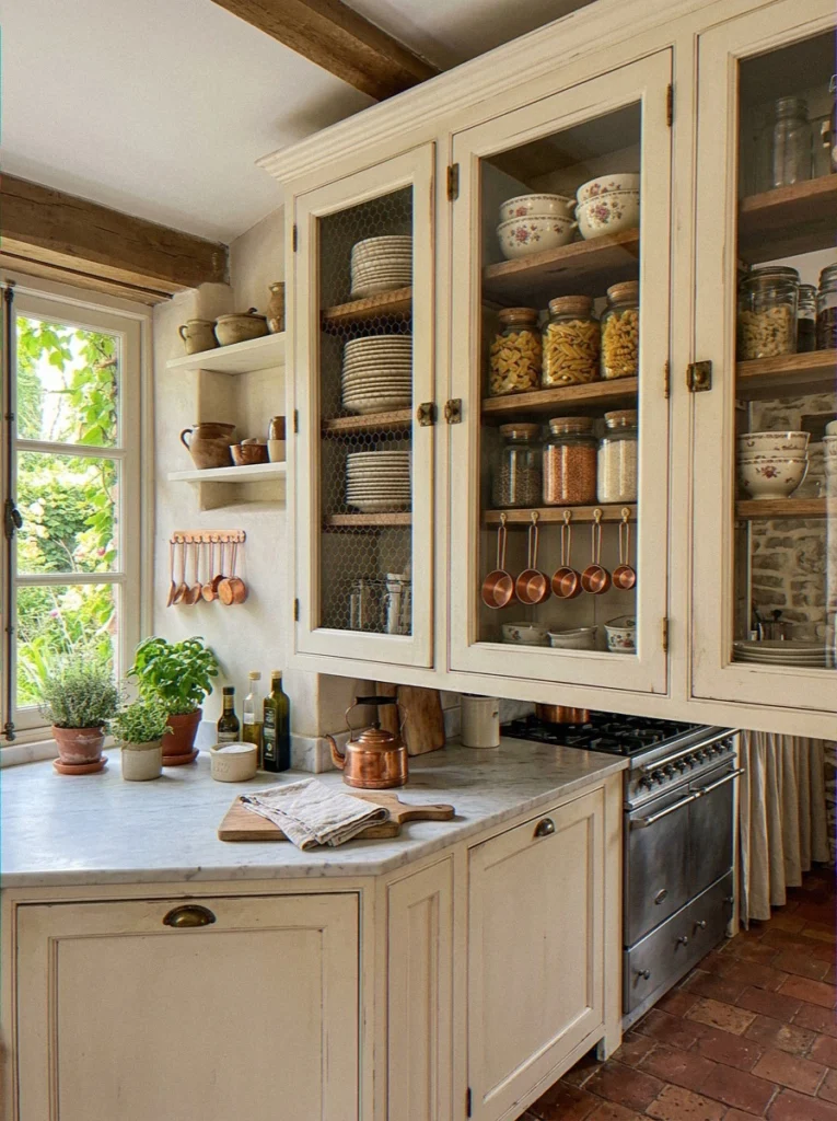 Glass-Front Upper Cabinets