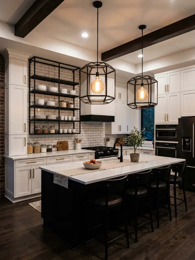 Gold Chandelier in the D