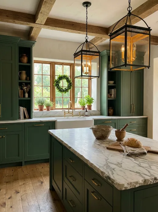 Hammered Gold Dome With Black Cord