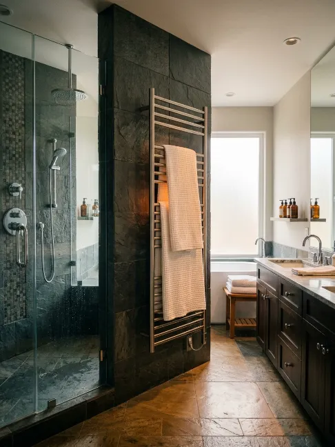 Heated Towel Rail —