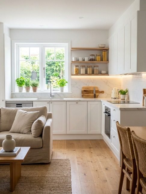 Light-Colored Kitchen Cabinets