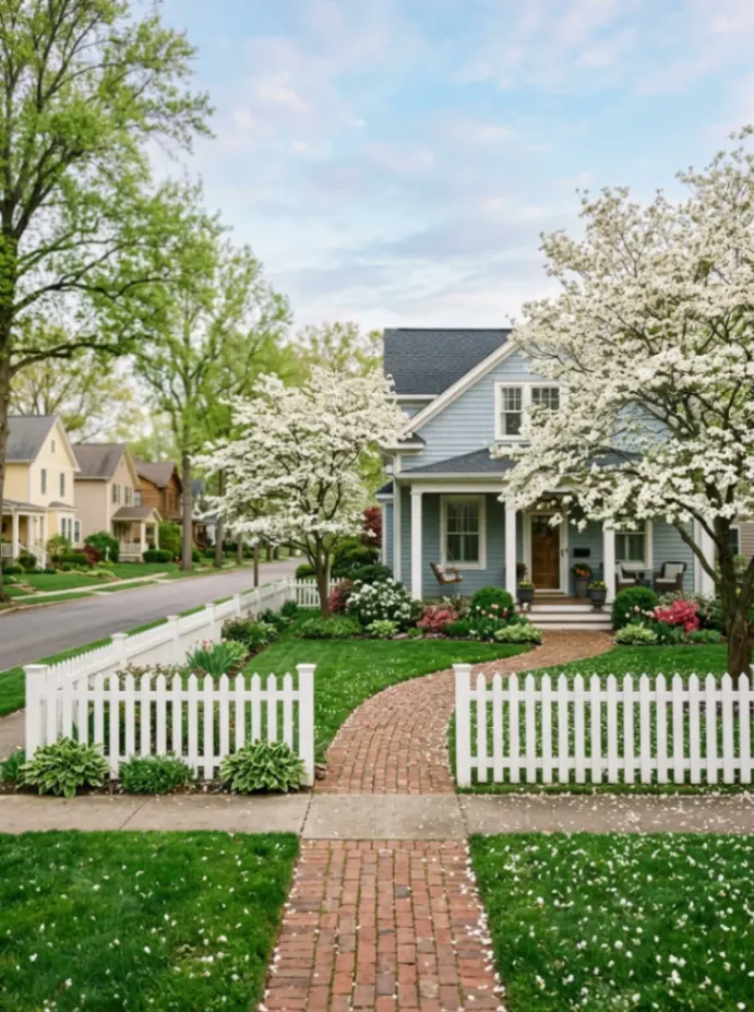  Low Picket Fence for Curb Appeal