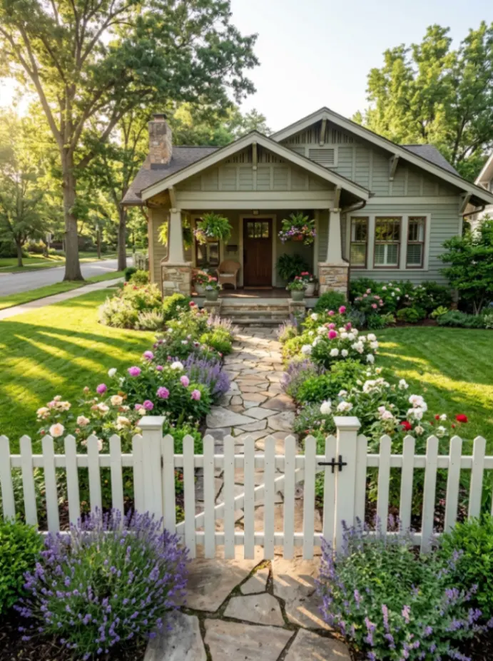  Low Picket Fence for Curb Appeal