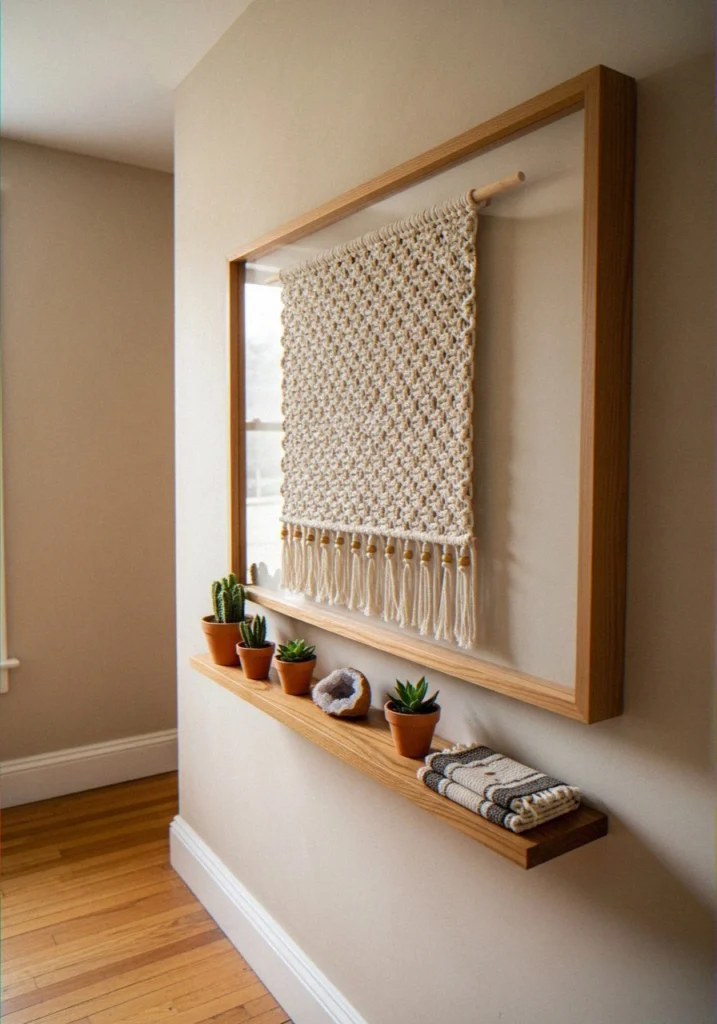 Macramé and Woven Boho Frame