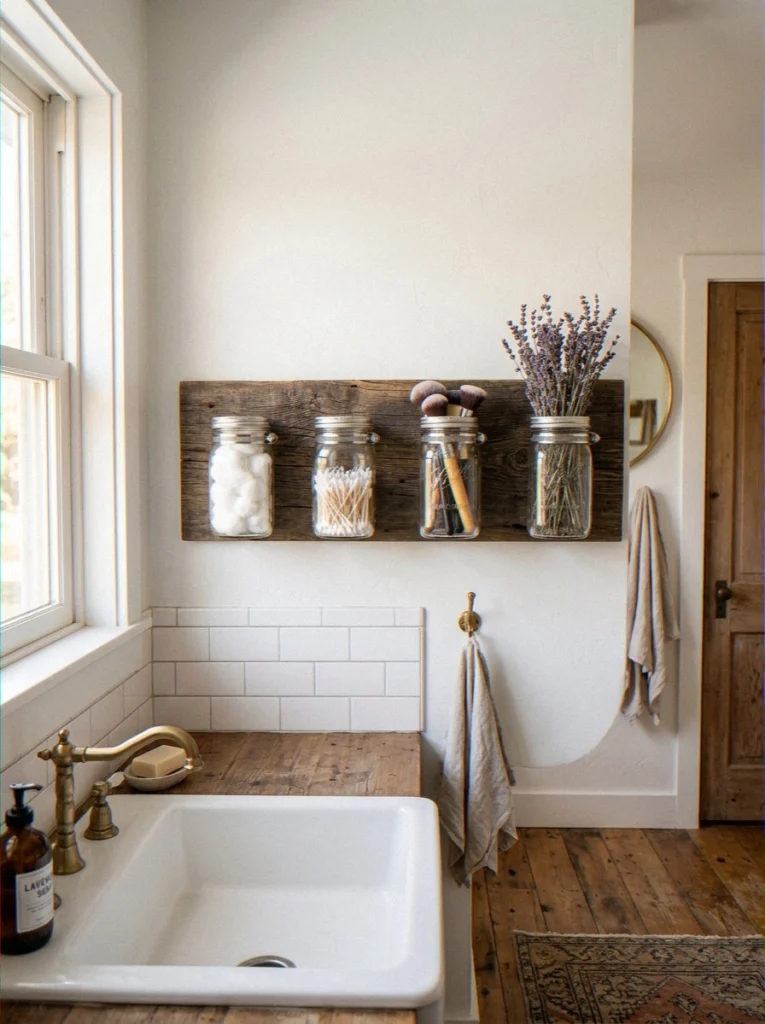 Mason Jar Wall Organizers