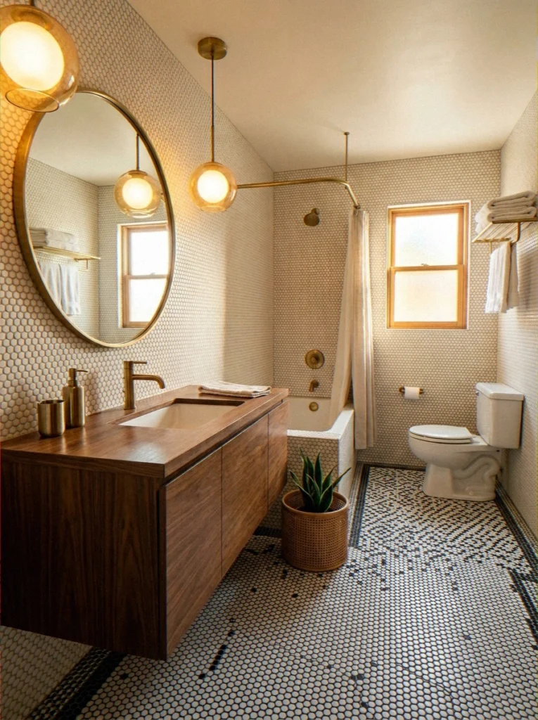 Mid Century Bathroom De