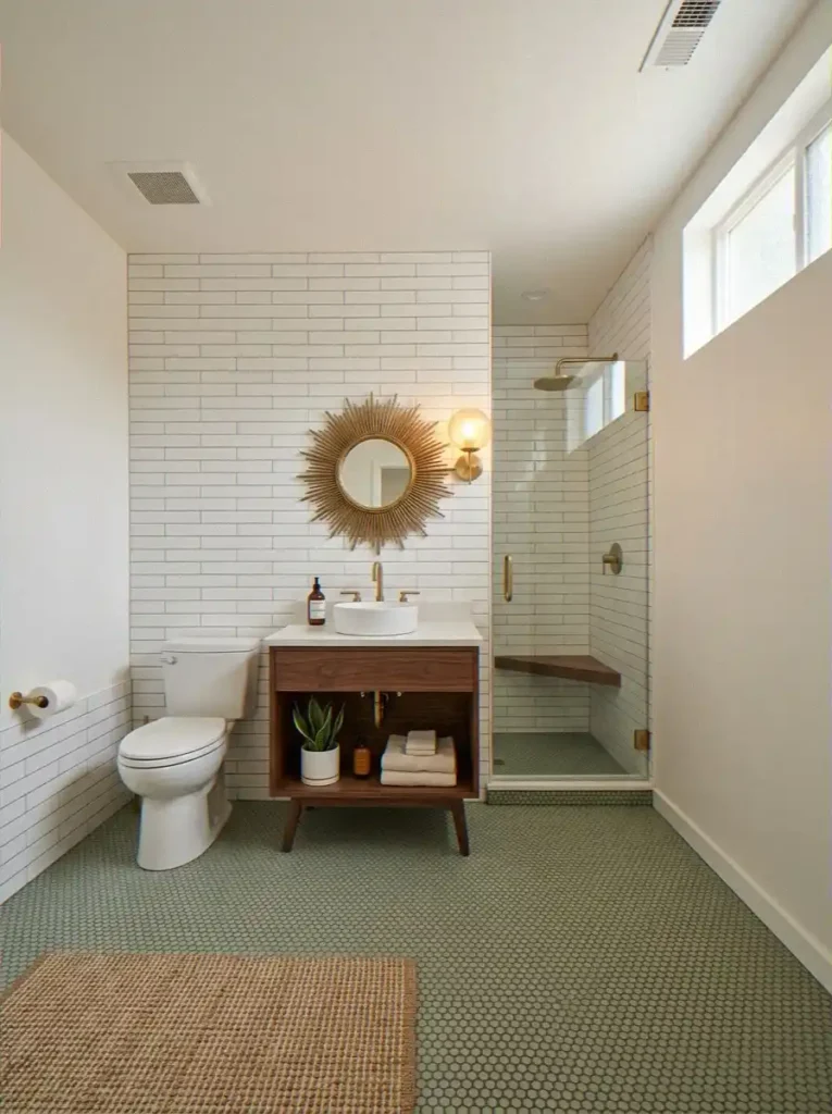 Mid Century Modern Small Bathroom I