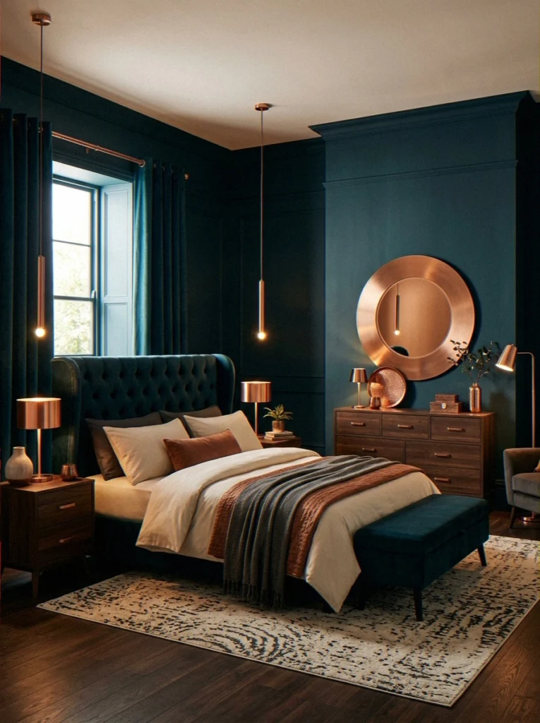 Midnight Teal and Copper: A Killer Combination