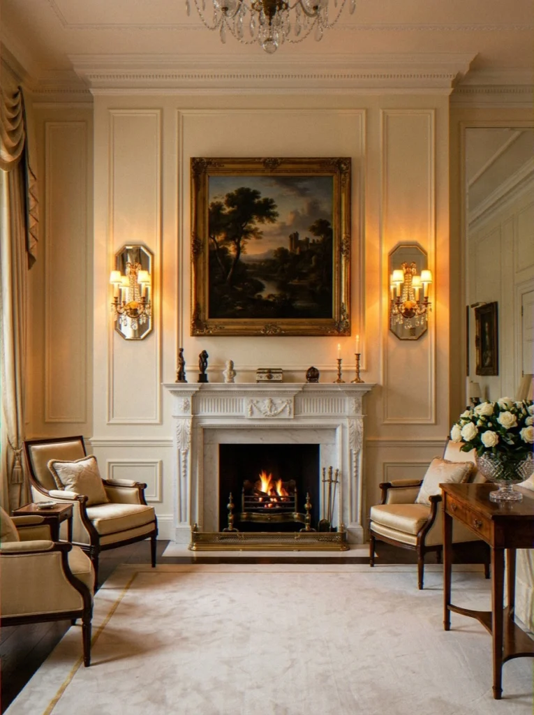 Mirrored Wall Sconces (Pair)