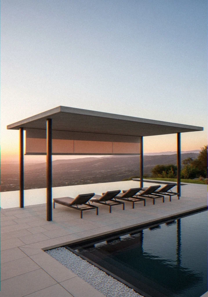 Modern Flat-Roof Shade Structure W