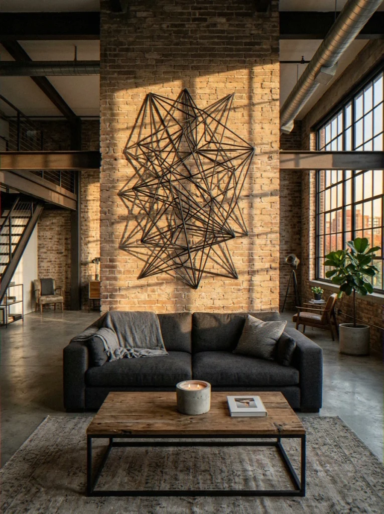 Modern Wall Decor Behind Cou