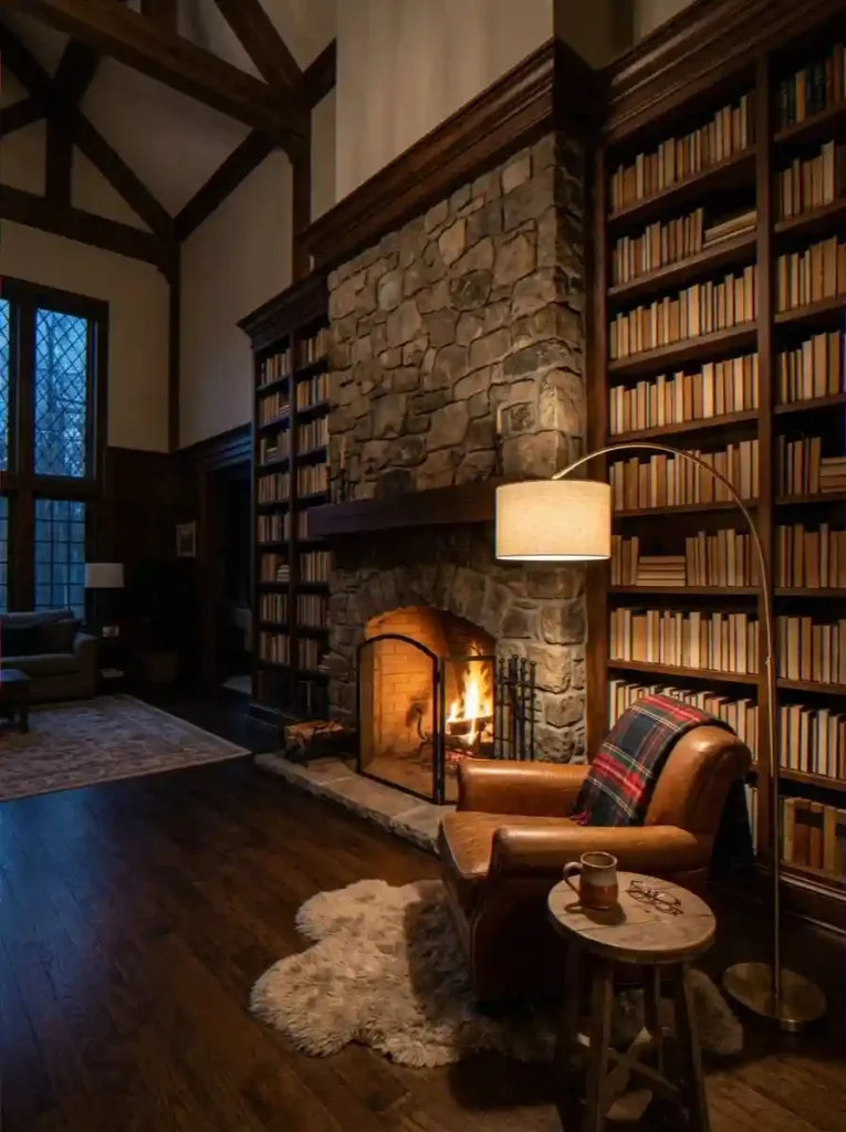 Monochromatic High-Gloss Ceiling