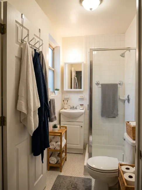 . Mosaic-Tiled Built-In Rack