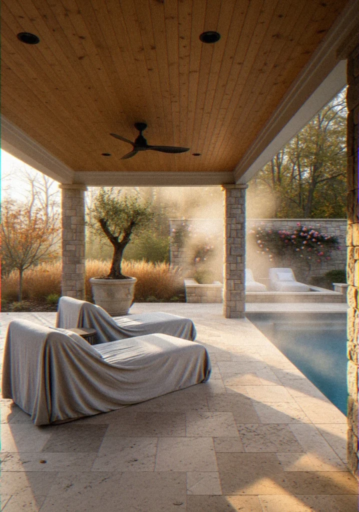 Natural Stone Covered Pati