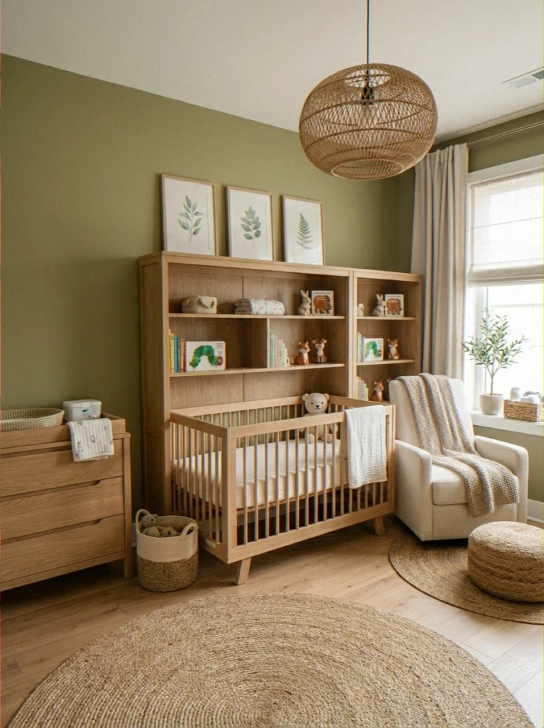 Olive Green Nursery Vibe