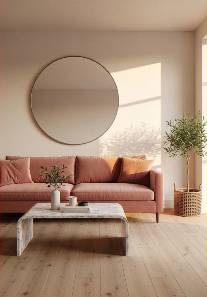 Oversized Round Mirror
