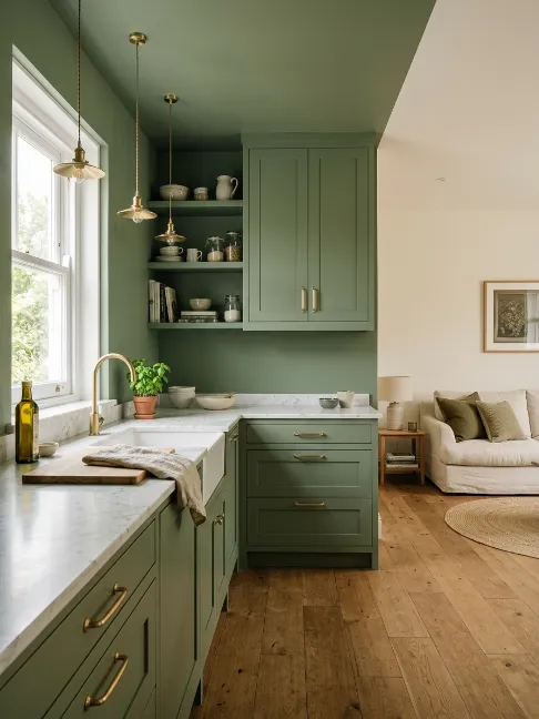 Paint Cabinets and Walls the Sa