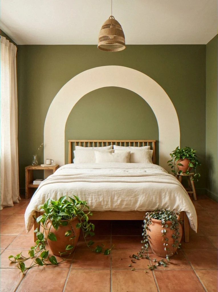 Painted Arch Feature Behi