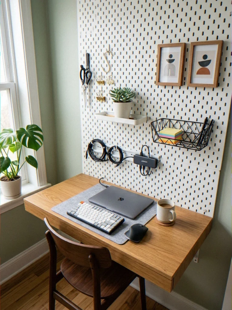 Pegboard Above the