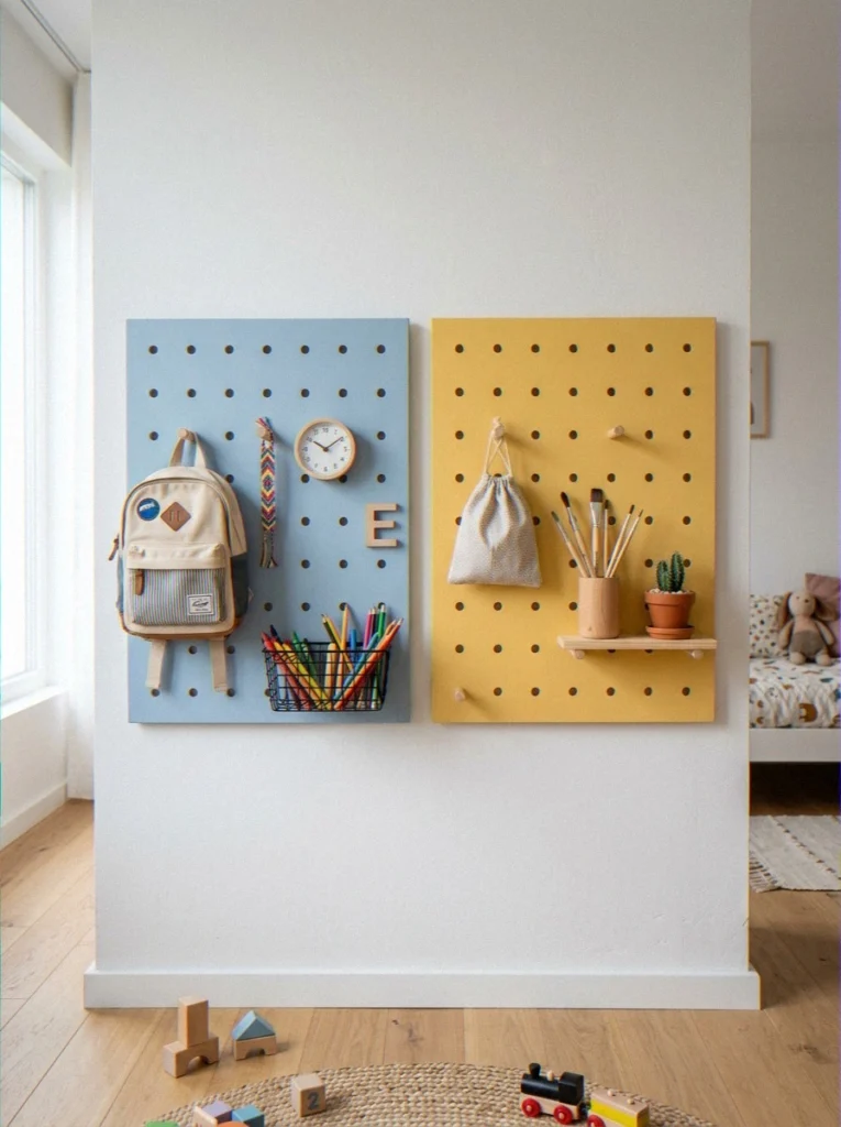 Pegboards for Flexible Wall Organization