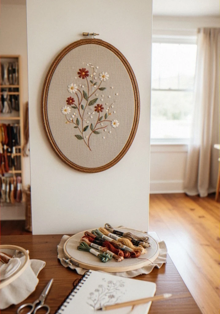 Raw Linen Embroidery Fra