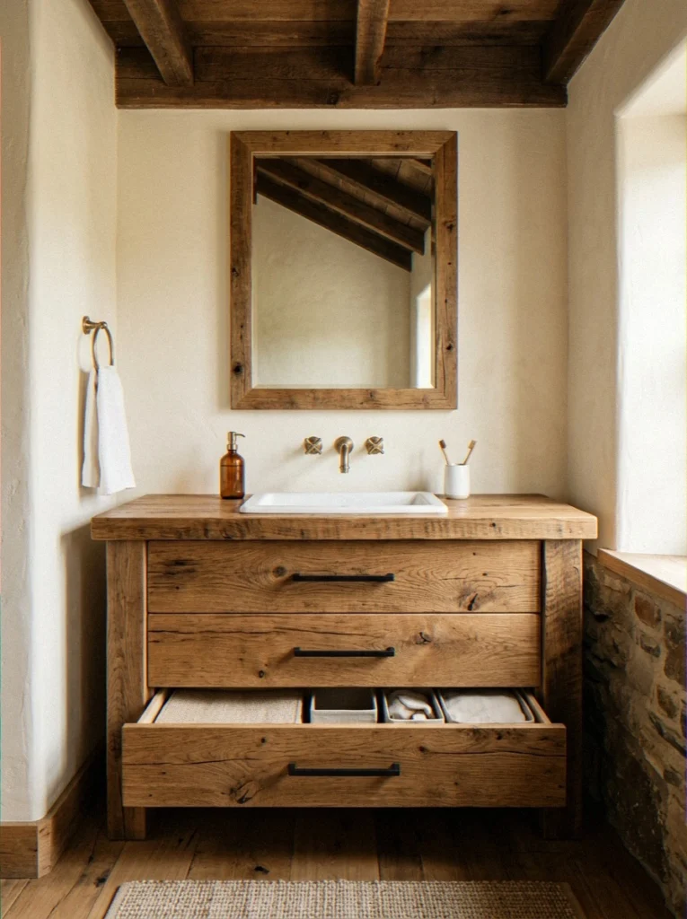 Reclaimed Wood Vanity Wit