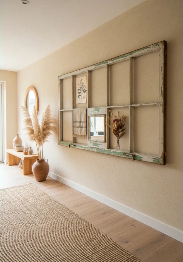 Repurposed Window Frame Art
Prompt: