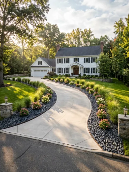 River Rock Around Mailb